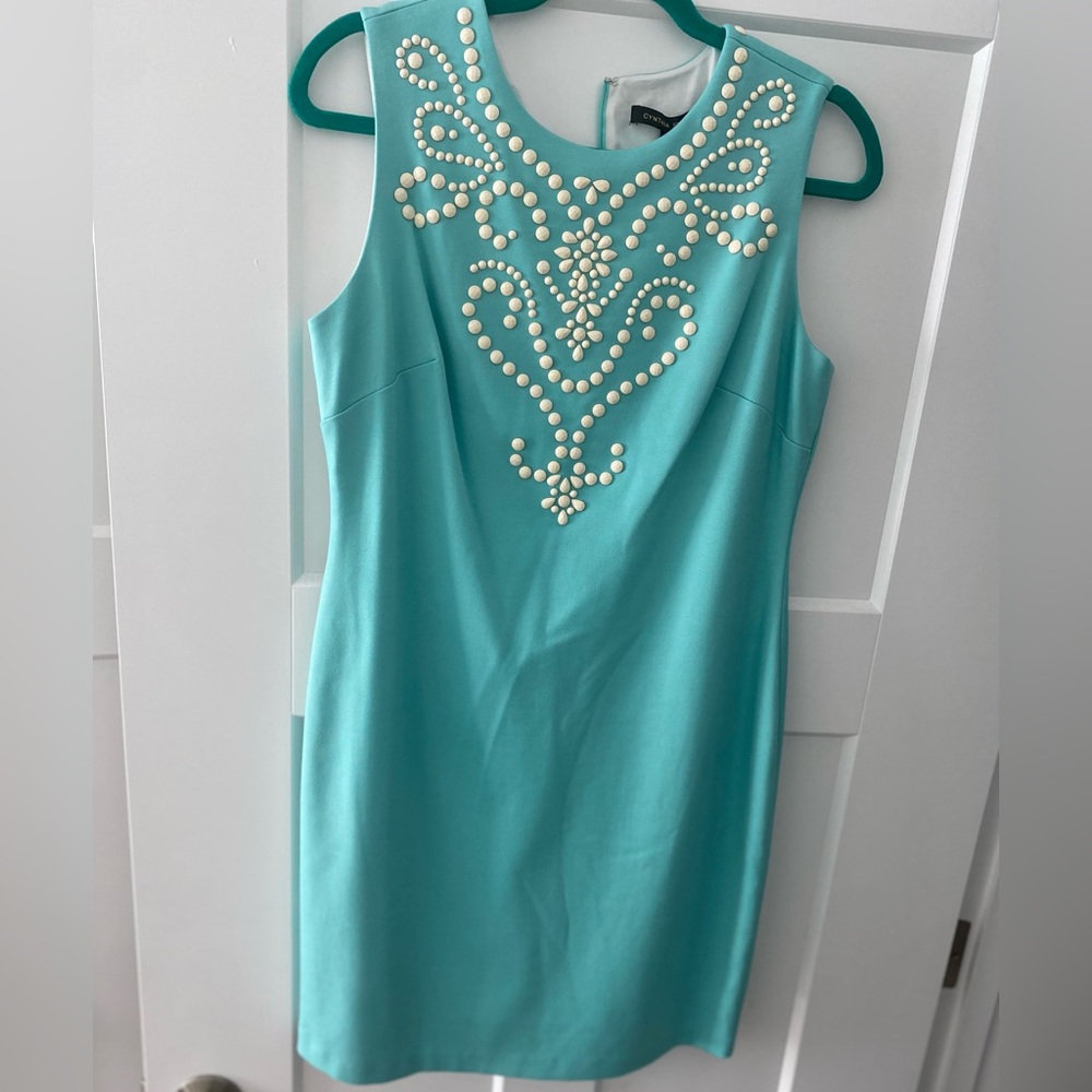 Beautiful aqua detailed women’s dress